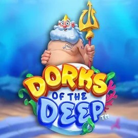 Dorks of the Deep slot logo by Hacksaw Gaming at Chanz CasinoDorks of the Deep