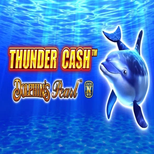 Thunder Cash Dolphins Pearl slot logo by Novomatic at Chanz Casino